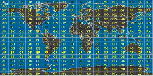 Qth locator карта